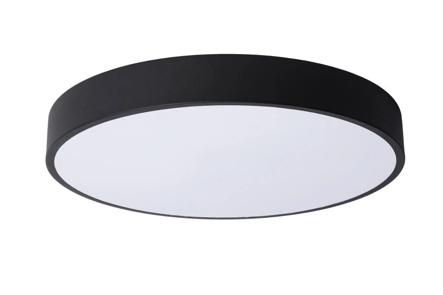 Lucide UNAR - Plafonnière - Ø 39,5 cm - LED Dimb. - 1x24W 2700K - 3 StepDim - Zwart - uit